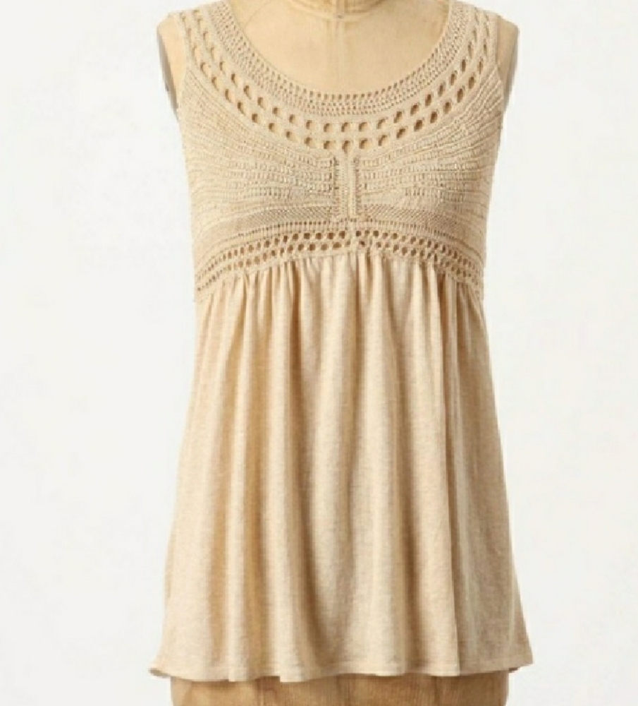 💎HP💎 Anthropologie EUC little yellow bird tank
